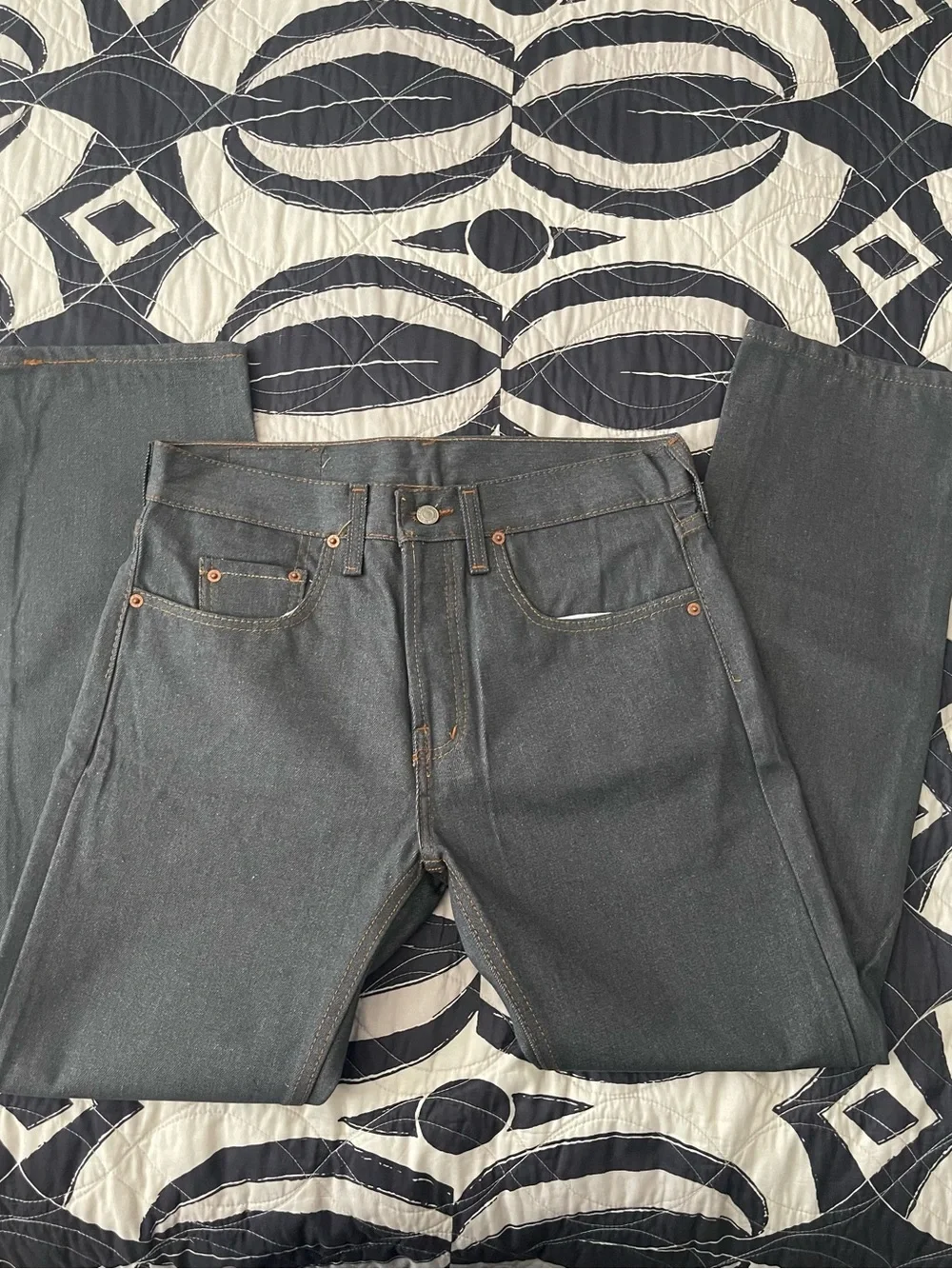 Levi’s 501 Original Fit Straight Leg Jeans W32 L30 Dark Gray NWT